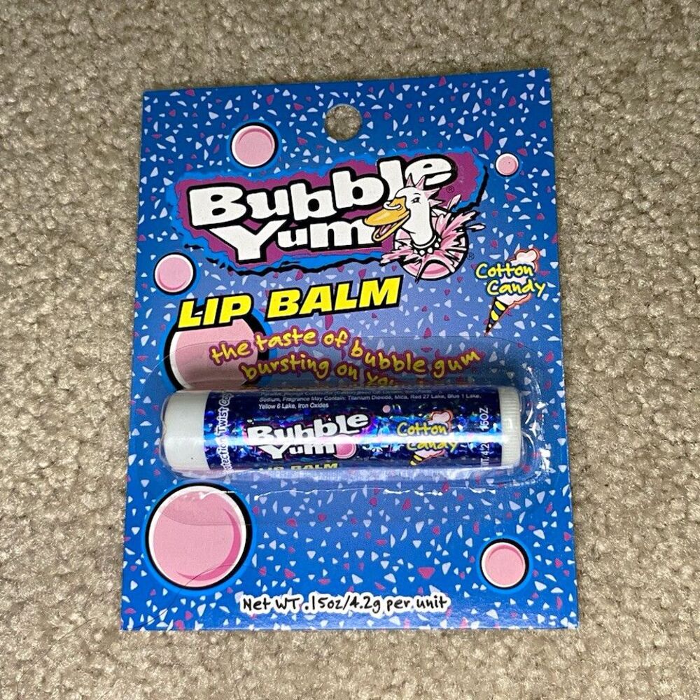 Vintage 2005 Lotta Luv Bubble Yum Cotton Candy Lip Balm Sealed Hershey's